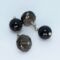 Cufflinks with onyx and smoky quartz