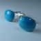 Cufflinks with Persian Turquoise