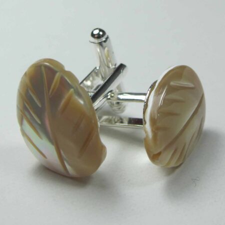Cufflinks with mother of pearl