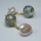 Cufflinks with venetian glass (murrine) and pearls