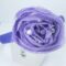 Headband with lilac chiffon camelia and pearls