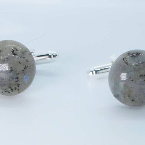 Cufflinks with cabochon Jaipur labradorite