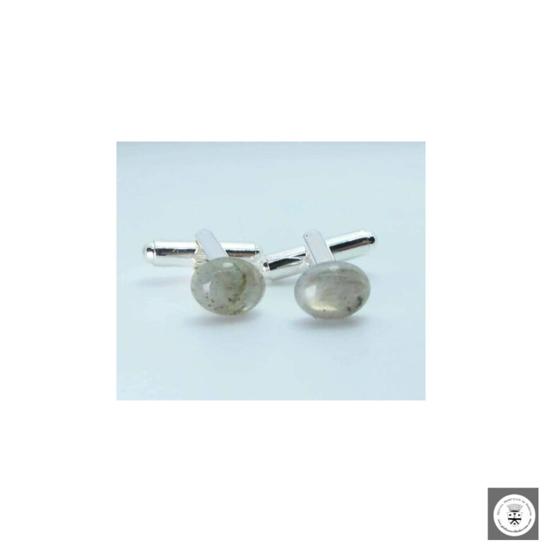 Gemelli con labradorite spectrolite ovale cabochon