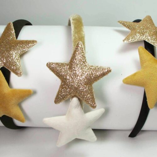 Shine and velvet stars headbands