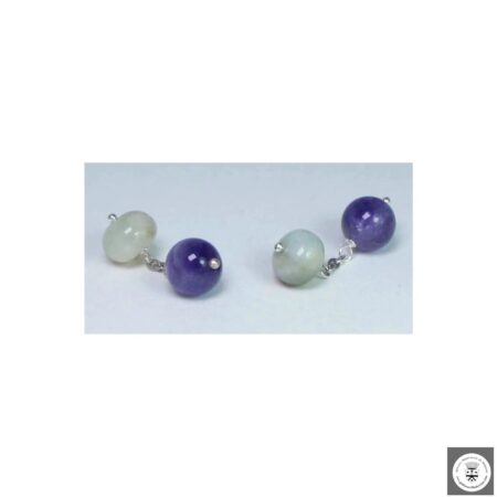 Gemelli con ametista e acquamarina