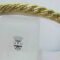 Velvet headband with golden ribbon