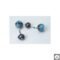 Cufflinks with Murano glass and gray peacock pearls