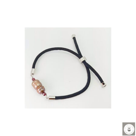 Bracciale con perla barocca e granato