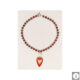 Collana con occhio di bufalo, rhodocrosite, diaspro rosso e perla barocca