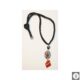 Collana con diaspro rosso e grigio e ametiste